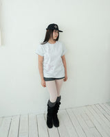 ドレミTシャツ / white melange