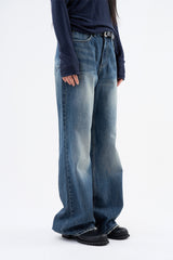 Boyfit bootcut denim pants