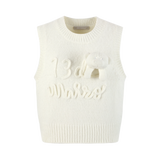 13DE MARZO Rope Knit Logo Vest