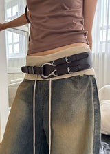 BUCKLE WIDE BELT
