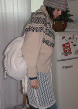 Soft Fur Backpack_Ivory