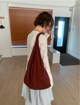 デガースエードビッグショルダーバッグ（3c）