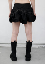 [Limited Edition] CHAIN BALLOON SKIRT, BLACK