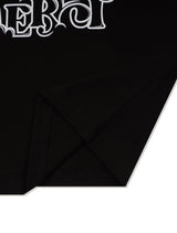 Women's Crop Span Romantic Logo Short Sleeve T-Shirt Black (FCE2TS203W)