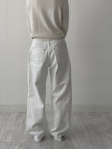 [Unisex] Stitched Cotton Wide Pants