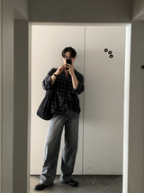 Prix Daily Natural Easy Overfit Check Shirt