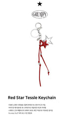 Star Red Tessle Keychain