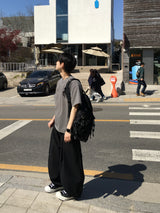 クァイピグメントウォッシュ加工半袖Tシャツ
