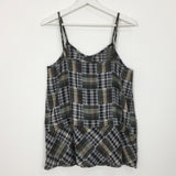 Soleil Plaid Camisole Blouse (2color)