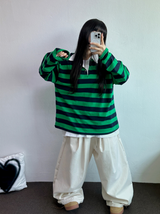 5000ソルド🥳❤デニムバージョン ❤ツーピンタックバルーンコットンパンツ🖤🩵🧸3カラー