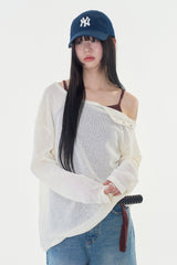Ithea snap mesh tee