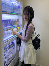 オムクピンタックVネックフレアキャミソールワンピース