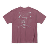 D.O.F ピグメントハーフTシャツ_Dust Pink