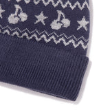TROLLS JACQUARD ニットポンポンビーニー - NAVY