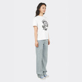 Hahoetal グラフィックショートスリーブTシャツ (White)