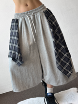 Tata Check Layered Over Long Bermuda 3Color