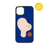 【MADE】シェイププレイ!_ブルーブロブiPhoneケース [グロッシーグラス/Magsafe]