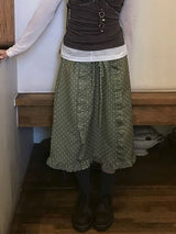 oso dot frill skirt