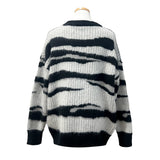 ブラッシュゼブラルーズフィットシックニット (One Color)
