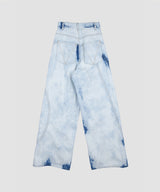 BLEACH WIDE DENIM PANTS
