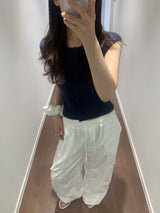 Mer knit short sleeve  (4color)