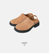 2WAYレザークロッグシューズ (2color)