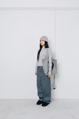 Twister Star Stripe Beanie - Grey/Pink