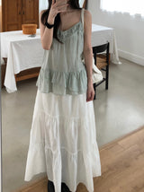 Checkered Long Skirt (2color)