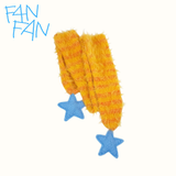 フラッフィー ストライプ スカーフ スターアクセント（ Sunset Orange）