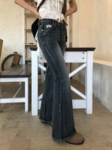 Bridget Gradient Washing Bootcut Denim Pants