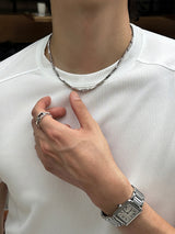 LMN Er Chain Surgical Necklace (Silver)
