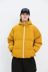 DSXBS LIGHT UP HOODED PADDING JUMPER MUSTARD