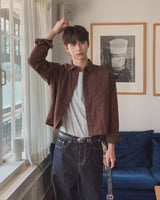 Roozen Check Pocket Long Sleeve Shirt