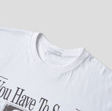 Happy picture printing short sleeve t-shirt
