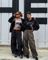 Nuts Balloon Nylon Parachute Pants
