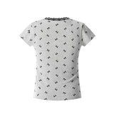 Bow Print V-Neck Slim Fit Tee