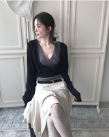 nudi hair wrap v sleeveless top