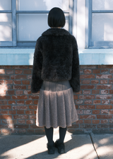 Fluffy Midi Skirt / Beige
