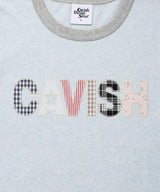 CAVISH アップリケリンガー半袖Tシャツ ブルー(CV2GMUT509A)