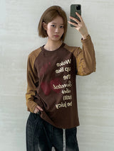 ウォーケラグランオーバーフィットTシャツ