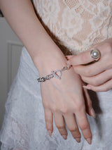 RV-Q Toggle Bar Sterling Chain Bracelet
