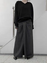 リボエンリボンタイロングスカート