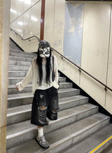 Kaito Damage Bermuda Pants