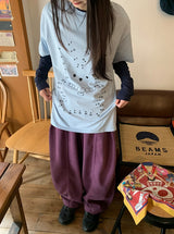[unisex] ミヒカットワイドバンディングパンツ