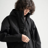 3 Layer Hard Shell Mid-Jacket - BLACK