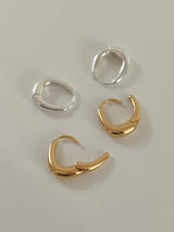 Rosé earring (silver)