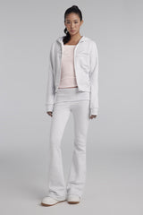 Sheer Romance Folded Pants, Gray