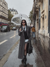 Moi Side Pocket Double Long Coat