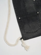 (UNISEX) Denim Rope String Gymsack