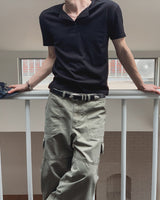モンテス クロップ ヘンリーネック ショートスリーブ Tシャツ